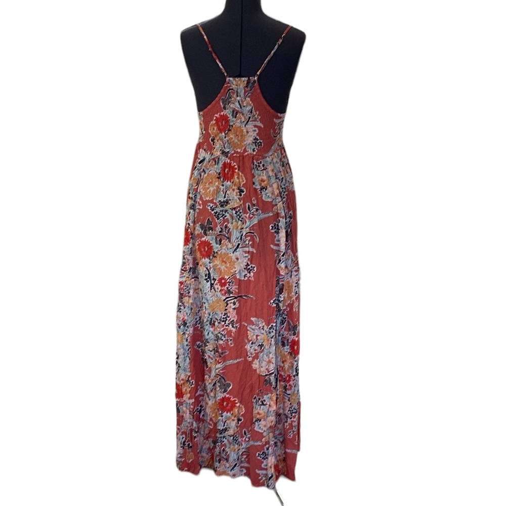 Free People Intimately Through The Vine Maxi Dress Combo Sz L Floral Crunch - Picture 12 of 16